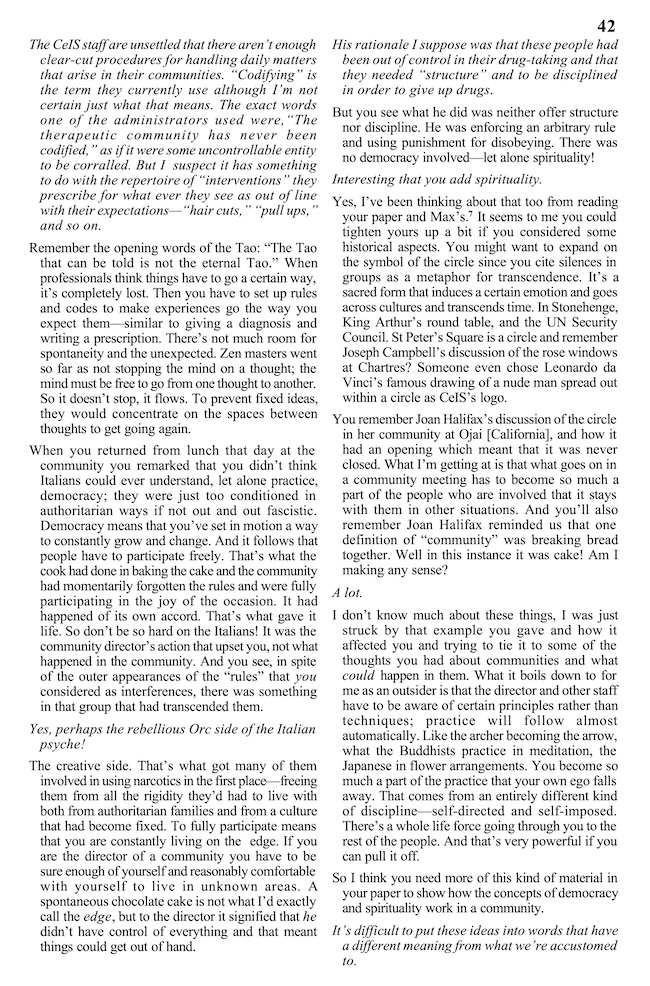 newsletter cutting: ‘Invisible Structures’ by Dennie Briggs, Joint Newsletter 11 (2004)